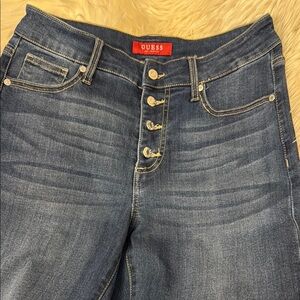 GUESS Women's Blue Jeans button fly 6/28
